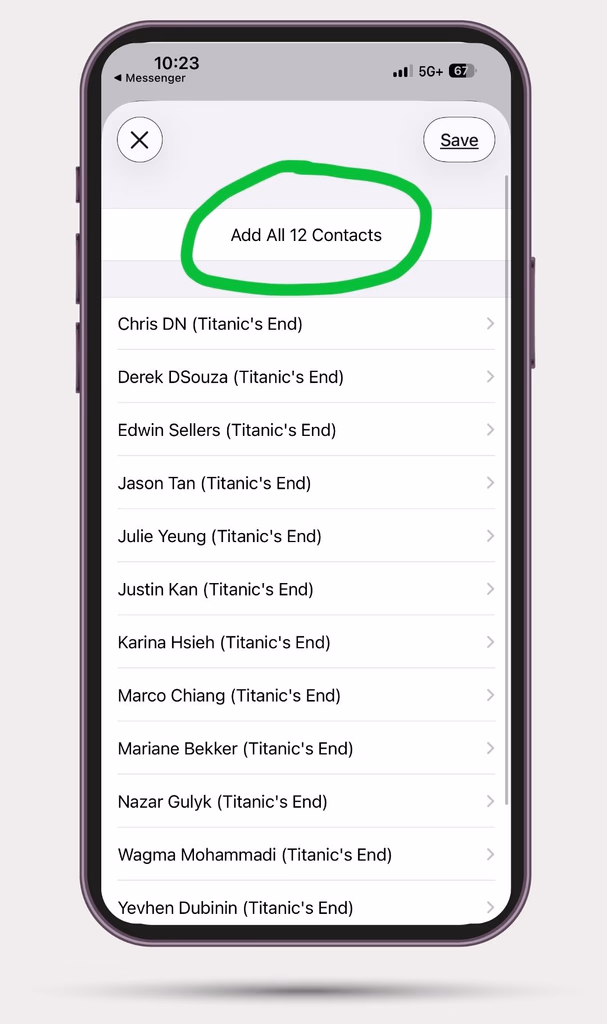 Community contacts app